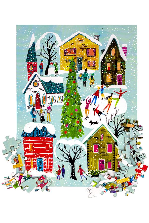 Mini-puzzle de 130 pièces Twinkle Town