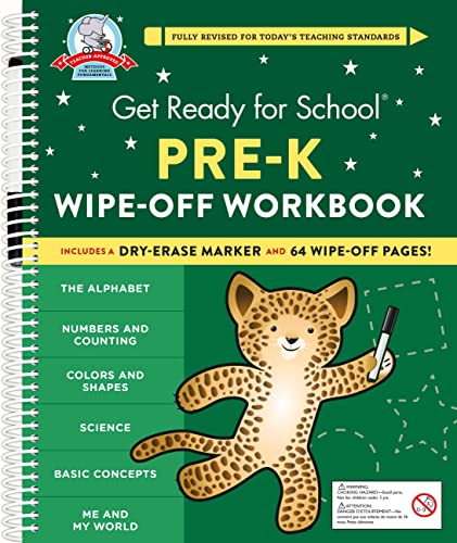 Get Ready for School Pre-K Wipe-Off Workbook