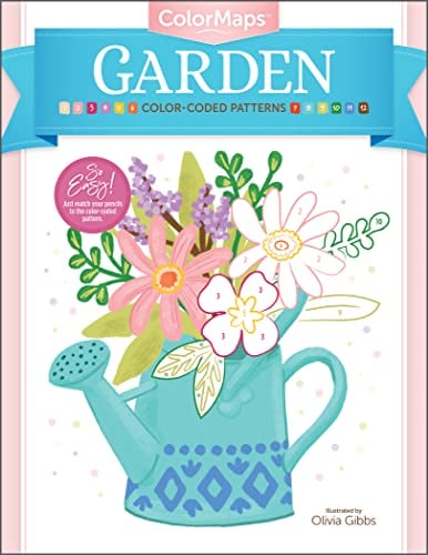 Garden: Color-Coded Patterns Adult Coloring (ColorMaps)
