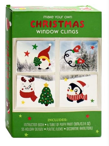 Make Your Own Christmas Window Clings