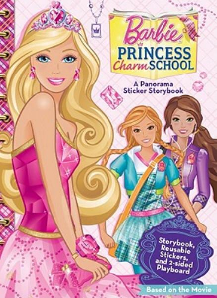 Princess Charm School (Barbie Panorama Sticker Storybook)