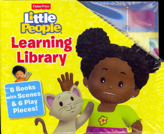 Little People Learning Library (Fisher Price, 6 Books with Scenes & 6 Play Pieces!)