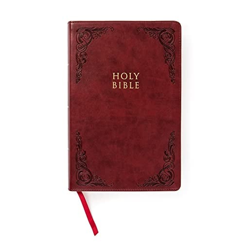 CSB Large Print Personal Size Reference Bible (Thumb-Indexed, Burgundy LeatherTouch)
