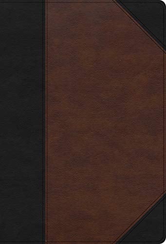 CSB, Super Giant Print Reference Bible (Black/Brown LeatherTouch)