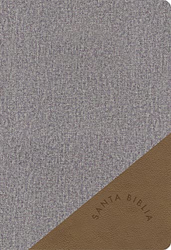 RVR1960, Biblia Letra Grande Tamano Manual (Gris Y Marron, Simile Piel)