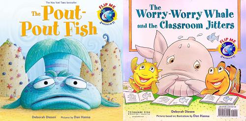 The Pout-Pout Fish/The Worry-Worry Whale and the Classroom Jitters Flip Book