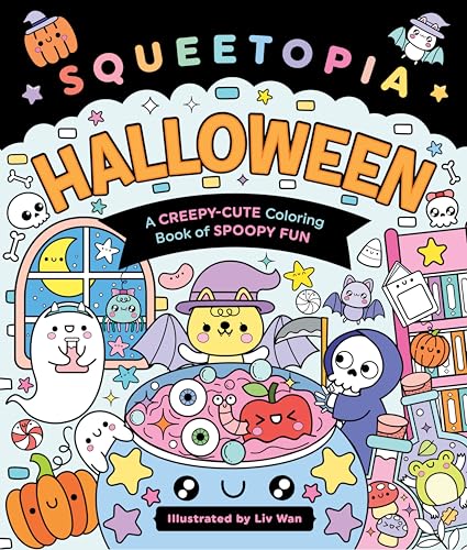 Halloween: A Creepy-Cute Coloring Book of Spoopy Fun (Squeetopia)