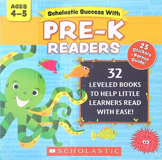 Scholastic Success With Pre-K Readers Box Set (32 Leveled Readers)