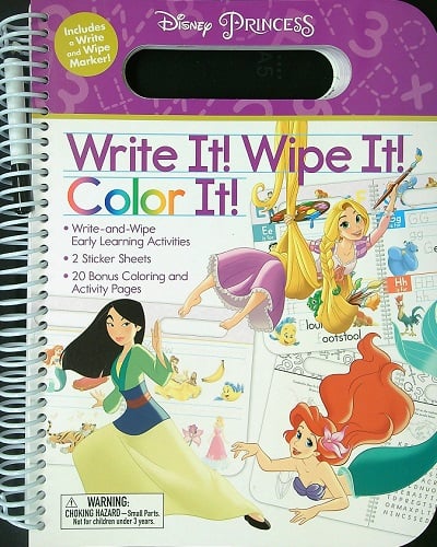 Write It! Wipe It! Color It! (Disney Princess)