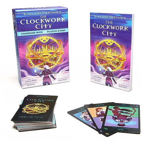 Endless Destinies: The Clockwork City: Gamebook With 52 Playing Cards
