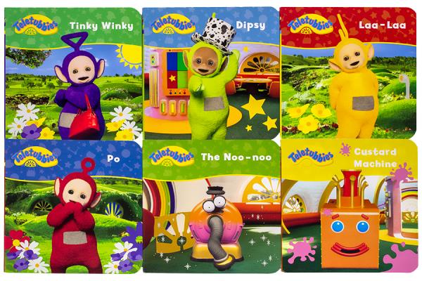 La bibliothèque de poche des Teletubbies (La machine à crème/Le Noo-Noo/Po/Laa-Laa/Dipsy/Tinky Winky)