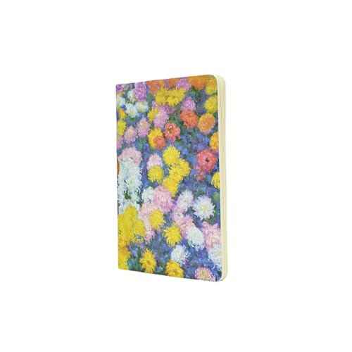 Monet's Chrysanthemums A5 Dot Grid Softcover Cahier