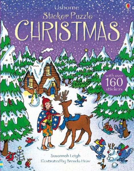 Usborne Sticker Puzzle Christmas