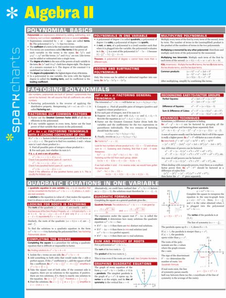 Algebra II (SparkCharts)