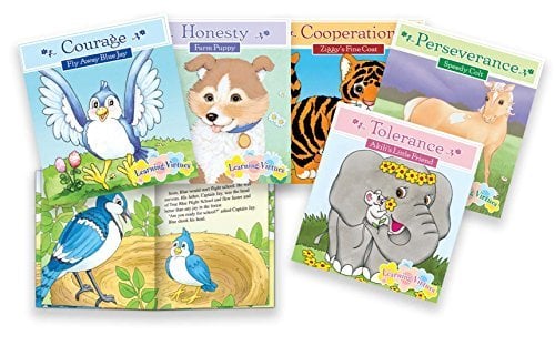 Learning Virtues 5 Book Set (Cooperation/Perseverance/Tolerance/Courage/Honesty)