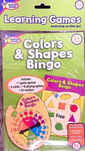 Colors & Shapes Bingo (Learning Games, Active Minds)