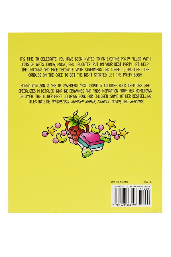 Party Coloring Book Image
