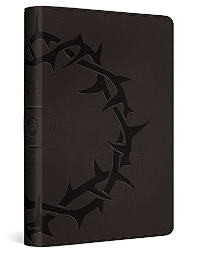 ESV, Compact Bible (TruTone, Charcoal, Crown)