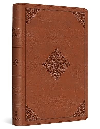 ESV, Compact Bible (TruTone, English Saddle, Ornament Design)