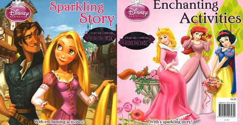Sparkling Story/Enchanting Activities Flip Me Over Book (Disney Princess)