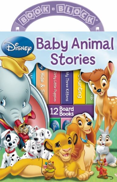 Baby Animal Stories Book Block (12 Board Books with Carry Handle)