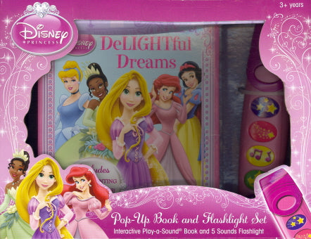 Disney Princess Pop-Up Book and Flashlight Set (Interactive Play-a-Sound)