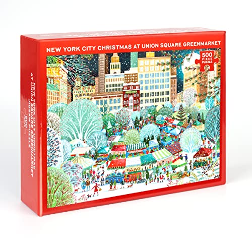New York City Christmas at Union Square Greenmarket 500 Piece Jigsaw Puzzle