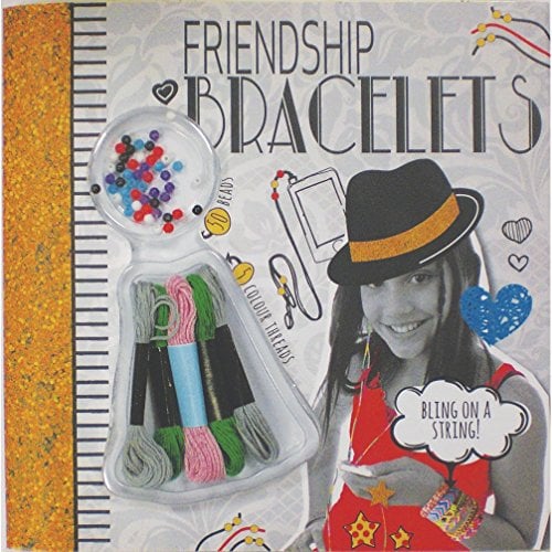Friendship Bracelets (Craft Kit With 50 Beads and 5 Coloured Threads!)