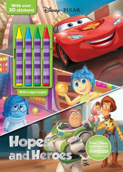 Hopes and Heroes Coloring Book with Crayons (Disney Pixar)