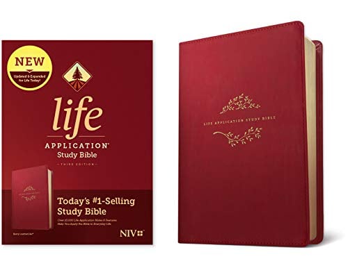 NIV Life Application Study Bible (Third Edition, Berry Imitation Leather)