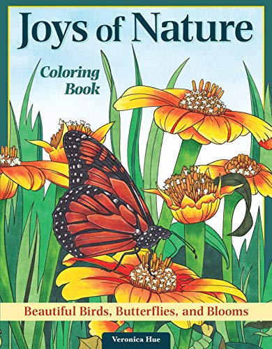 Joys of Nature: Beautiful Birds, Butterflies, and Blooms Coloring Book