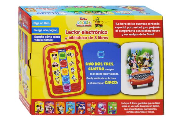 Disney Junior Mickey Lector Electronico Y Biblioteca de 8 Libros