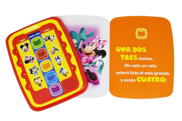 Disney Junior Mickey Lector Electronico Y Biblioteca de 8 Libros