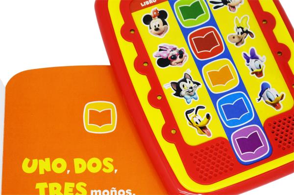 Disney Junior Mickey Lector Electronico Y Biblioteca de 8 Libros