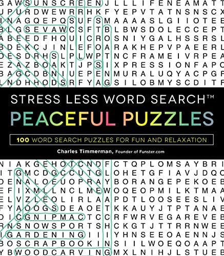 Peaceful Puzzles: Stress Less Word Search
