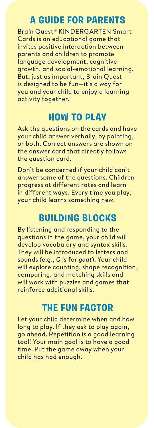 Brain Quest Kindergarten 