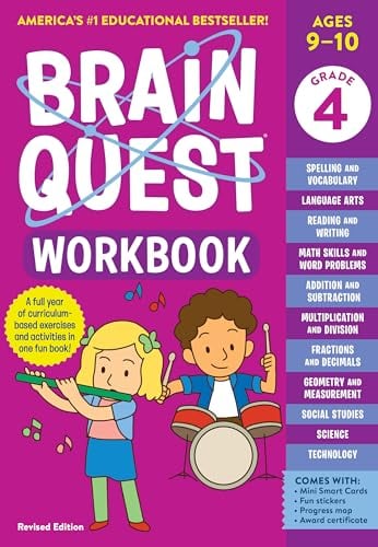 Brain Quest Workbook (Grade 4, Revised Edition)