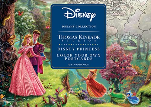 Disney Princess Color Your Own Postcards