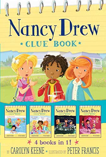 Nancy Drew Clue Book, 4 Books in 1! (Pool Party Puzzler/Last Lemonade Standing/Star Witness/Big Top Flop)