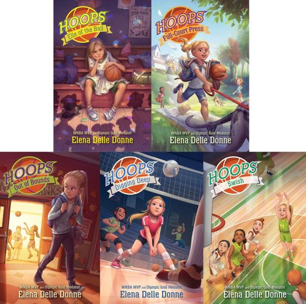 Hoops Book Set (Elle of the Ball/Full-Court Press/Out of Bounds/Digging Deep/Swish)