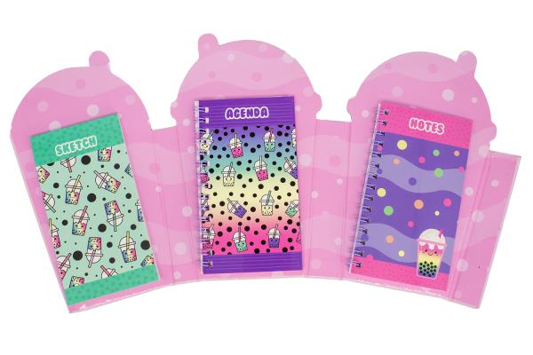 Boba Tea Trifold Diary Im