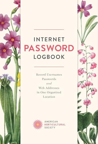 Internet Password Logbook