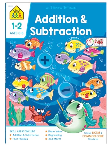 Addition & Subtraction (School Zone, Grades 1-2)