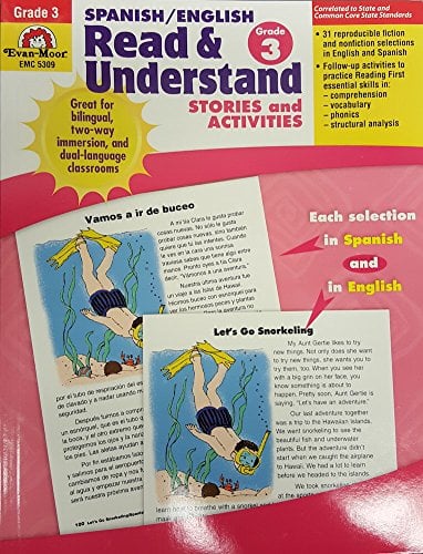 Read & Understand Spanish/English Stories and Activities Workbook (Grade 3)