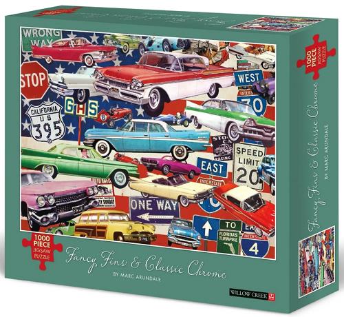 Fancy Fins and Classic Chrome: 1000-Piece Jigsaw Puzzle