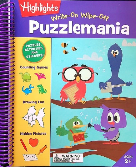 Puzzlemania Write-On Wipe-Off Workbook