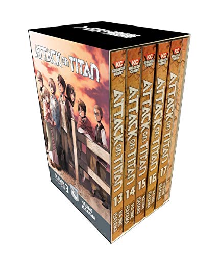 Attack on Titan Season 3 Part 1 Manga Box Set (Volumes 13-17)