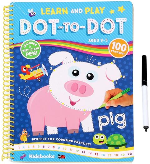 Learn and Play Dot-to-Dot (My First Wipe Clean Book)