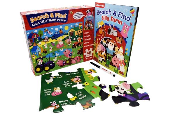 Search & Find Giant Silly Farm 48 Piece Puzzle