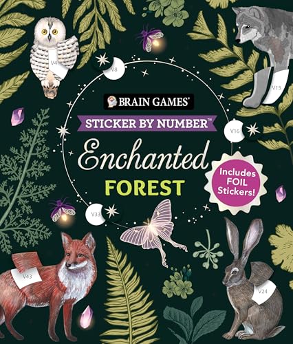 Enchanted Forest (Brain Games: Sticker by Number)